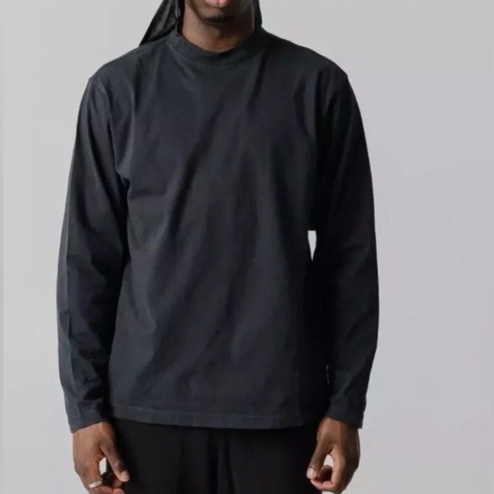 Yeezy Gap Long Sleeve T-Shirt Black Crew Neck Sz XL Engineered By Balenciaga
